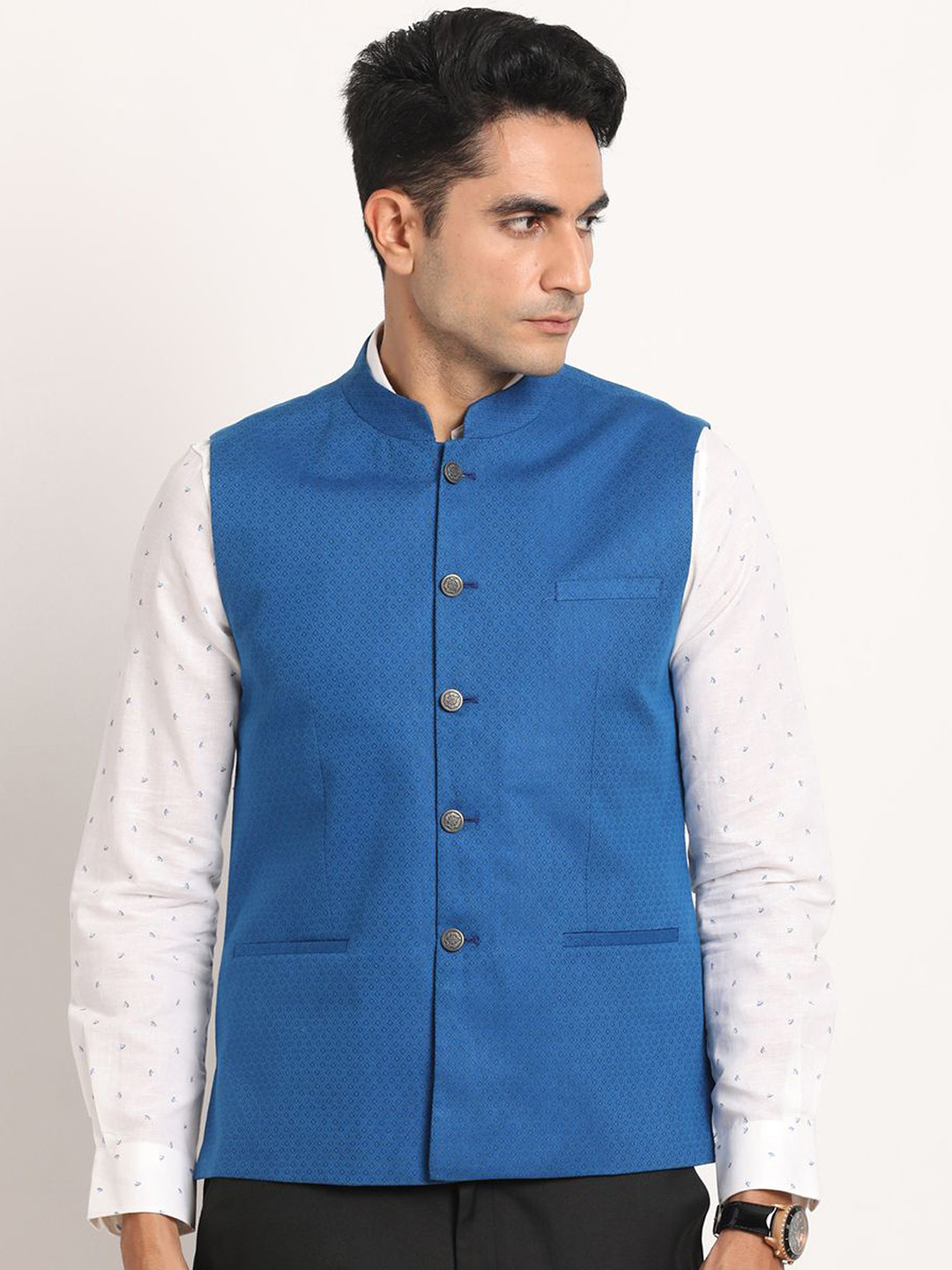Turtle Men Woven Reguler Nehru Jacket