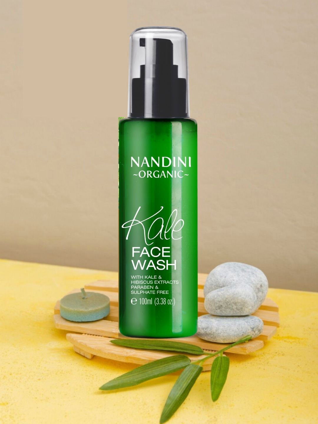 Nandini Organic Kale Facewash Regulates Unwanted Oil & Retains Moisture-100ml