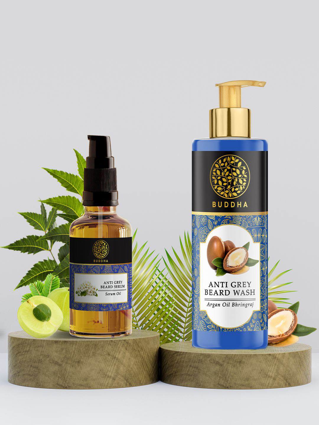 BUDDHA NATURAL Anti Grey Beard Serum With Beard Wash