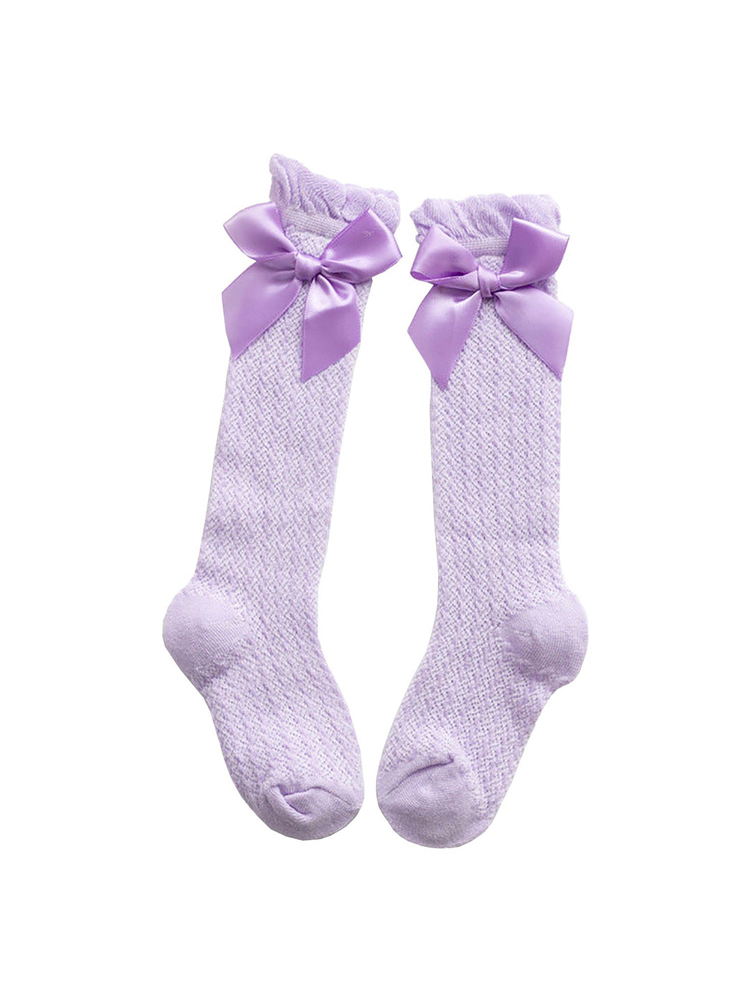 SYGA Girls Bow Design Above Knee Length Socks