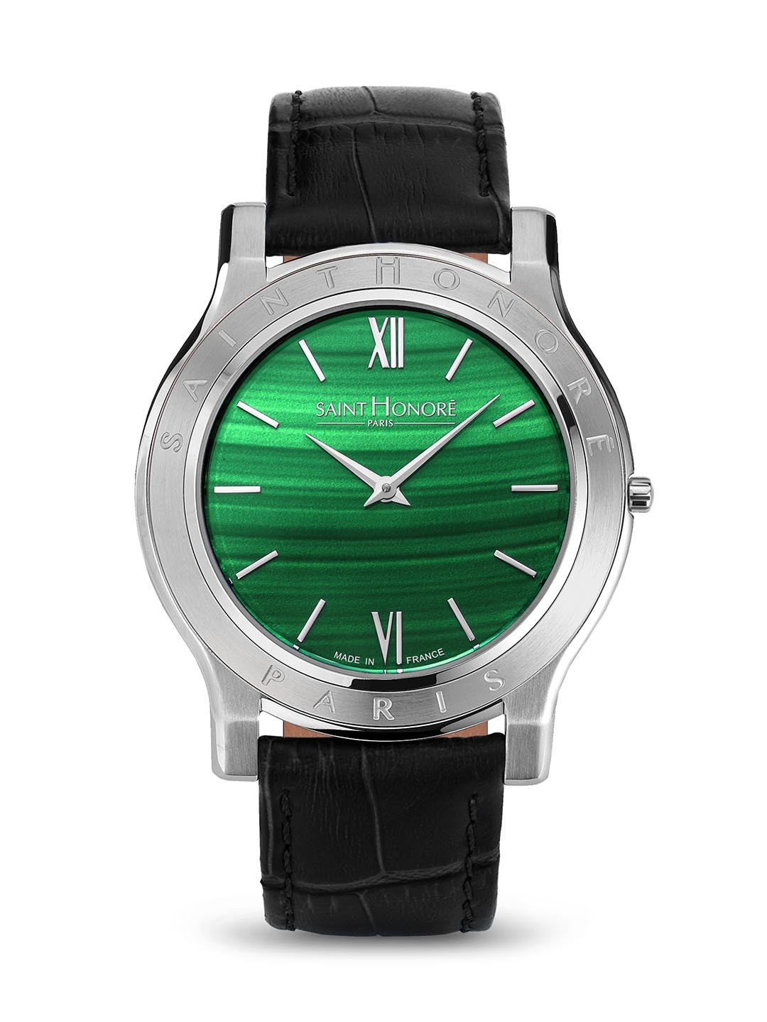 SAINT HONORE PARIS Men Deauville Quartz Green Round watch - DE826001-1VA
