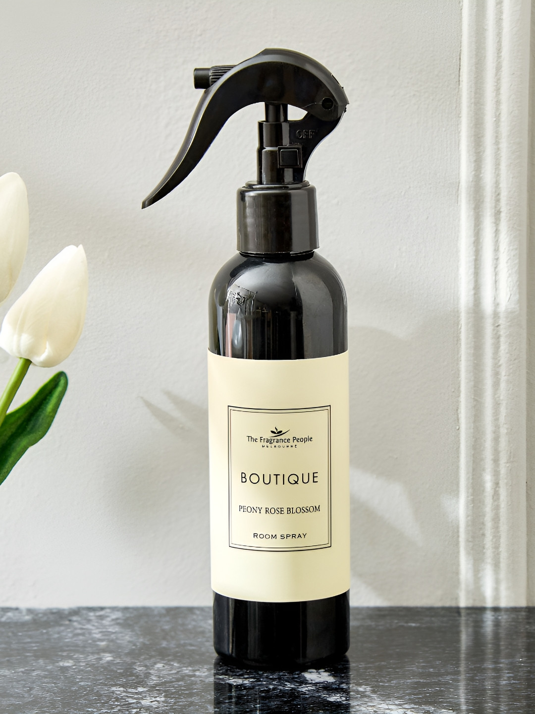Home Centre Black Glass Boutique Peony Rose Blossom Room Spray - 200ml