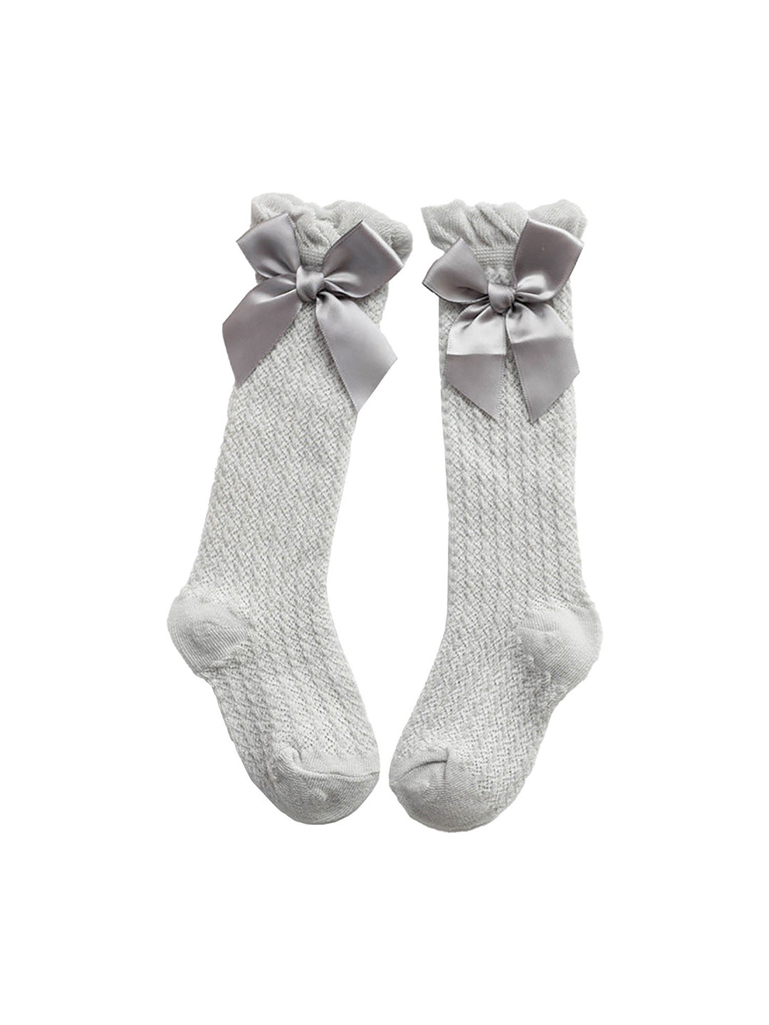 SYGA Girls Bow Design Above Knee Length Socks