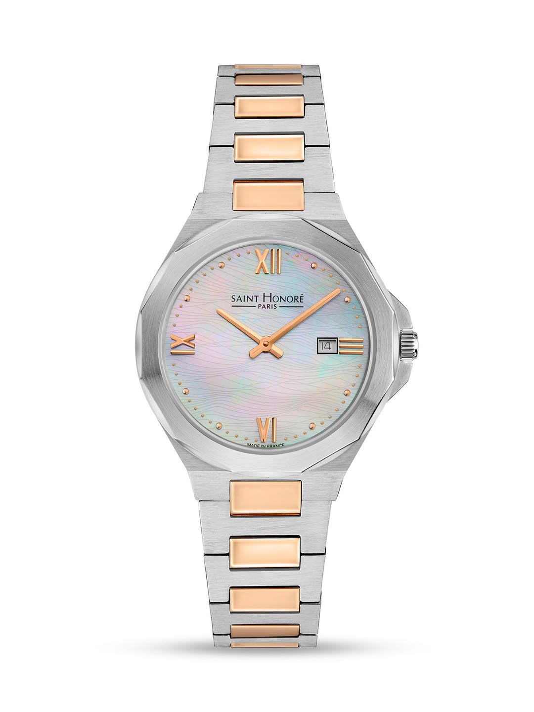 SAINT HONORE PARIS Women Matignon Quartz White Round Watch- MT741102-6YBRR