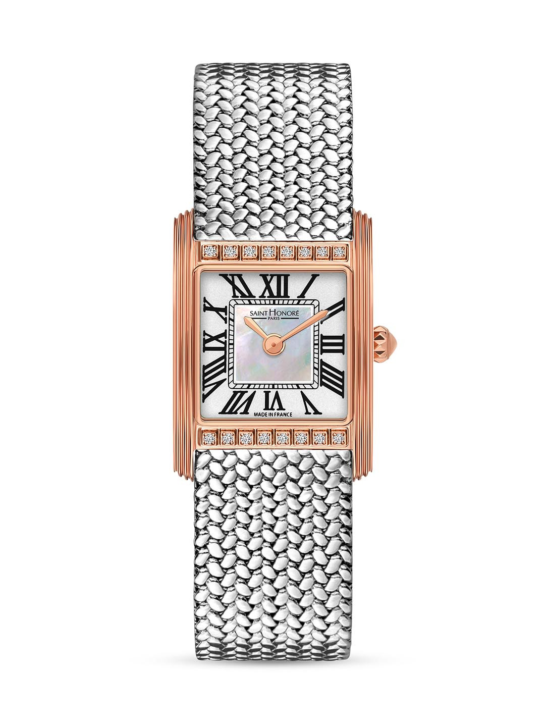 SAINT HONORE PARIS Women Palais Royal (Mini) Quartz White Round Watch- PR710155-81YR