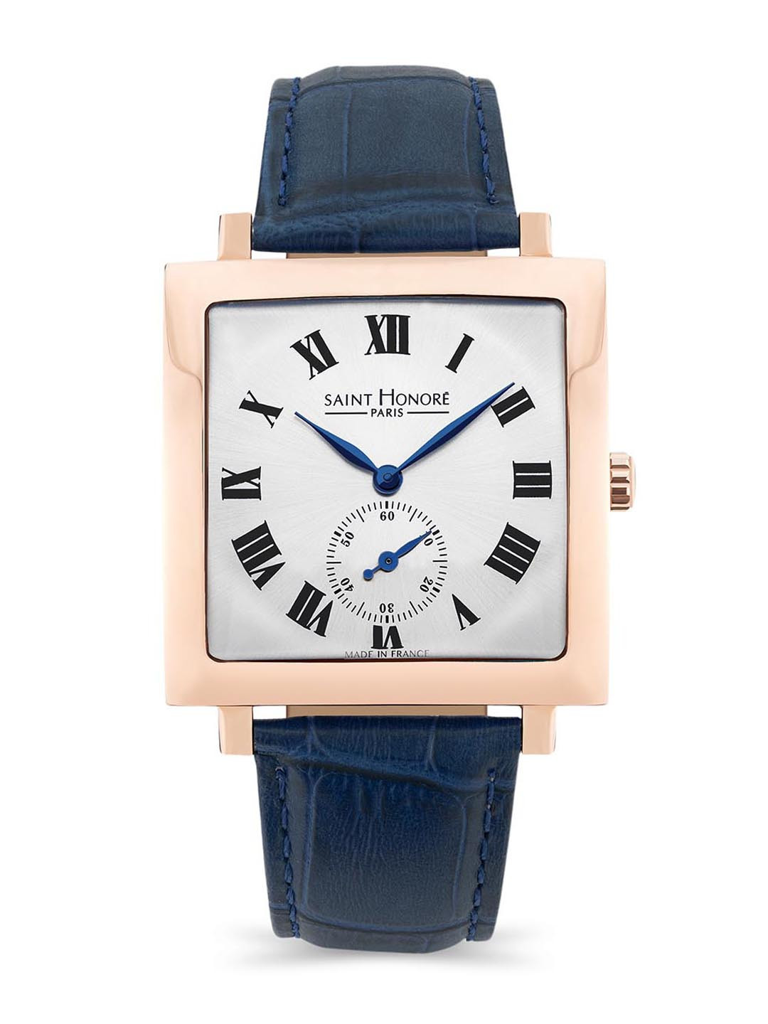 SAINT HONORE PARIS Men Carree Quartz White Round watch - H-SH-CR823002-8AR-D