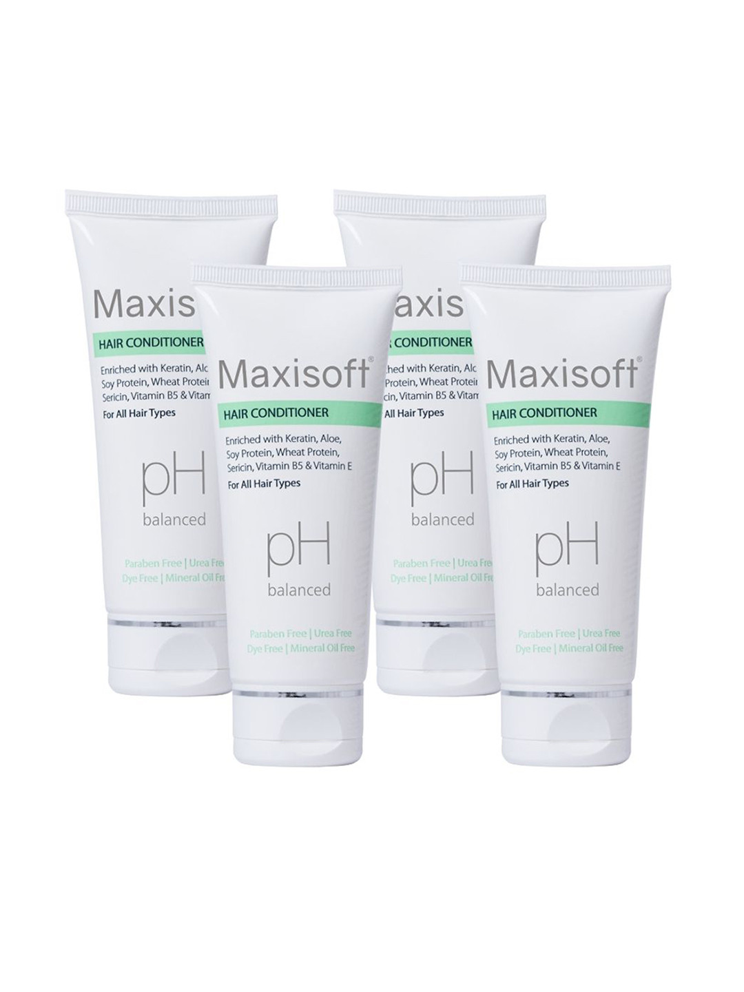 Maxisoft Set Of 4 Hair Conditioner With Keratin & Vitamin E For Hair Growth-100ml Each