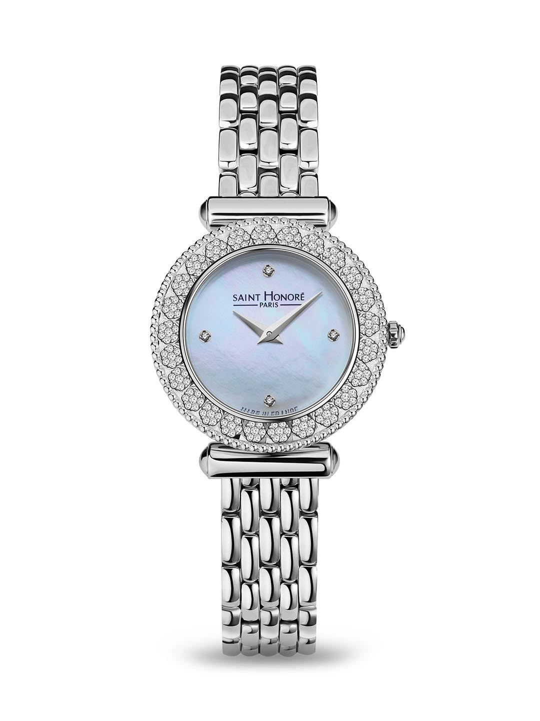 SAINT HONORE PARIS Women Gala Quartz White Round Watch- H-SH-GA721163-1BYD