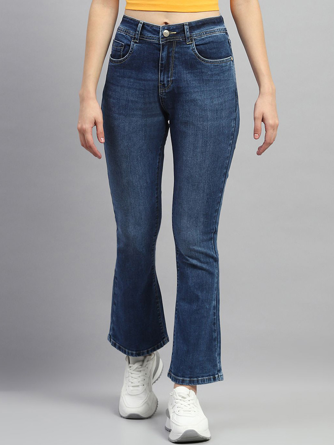 Monte Carlo Women Bootcut Light Fade Jeans
