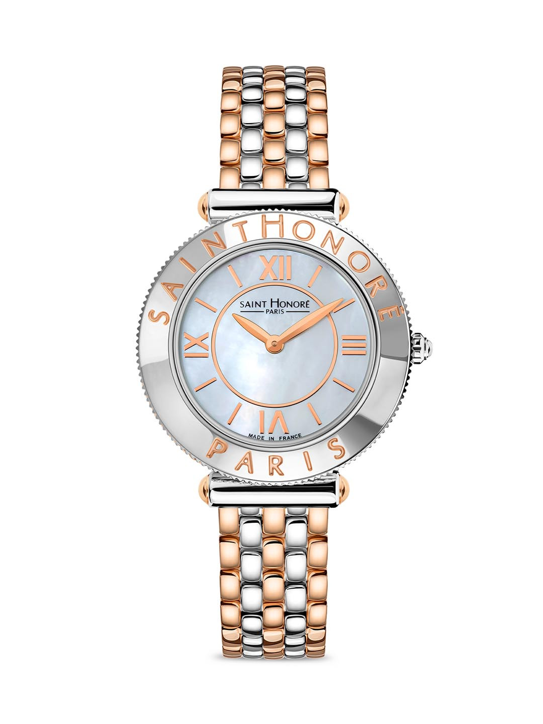 SAINT HONORE PARIS Women Gala Quartz White Round Watch- GA721192-6BYRR