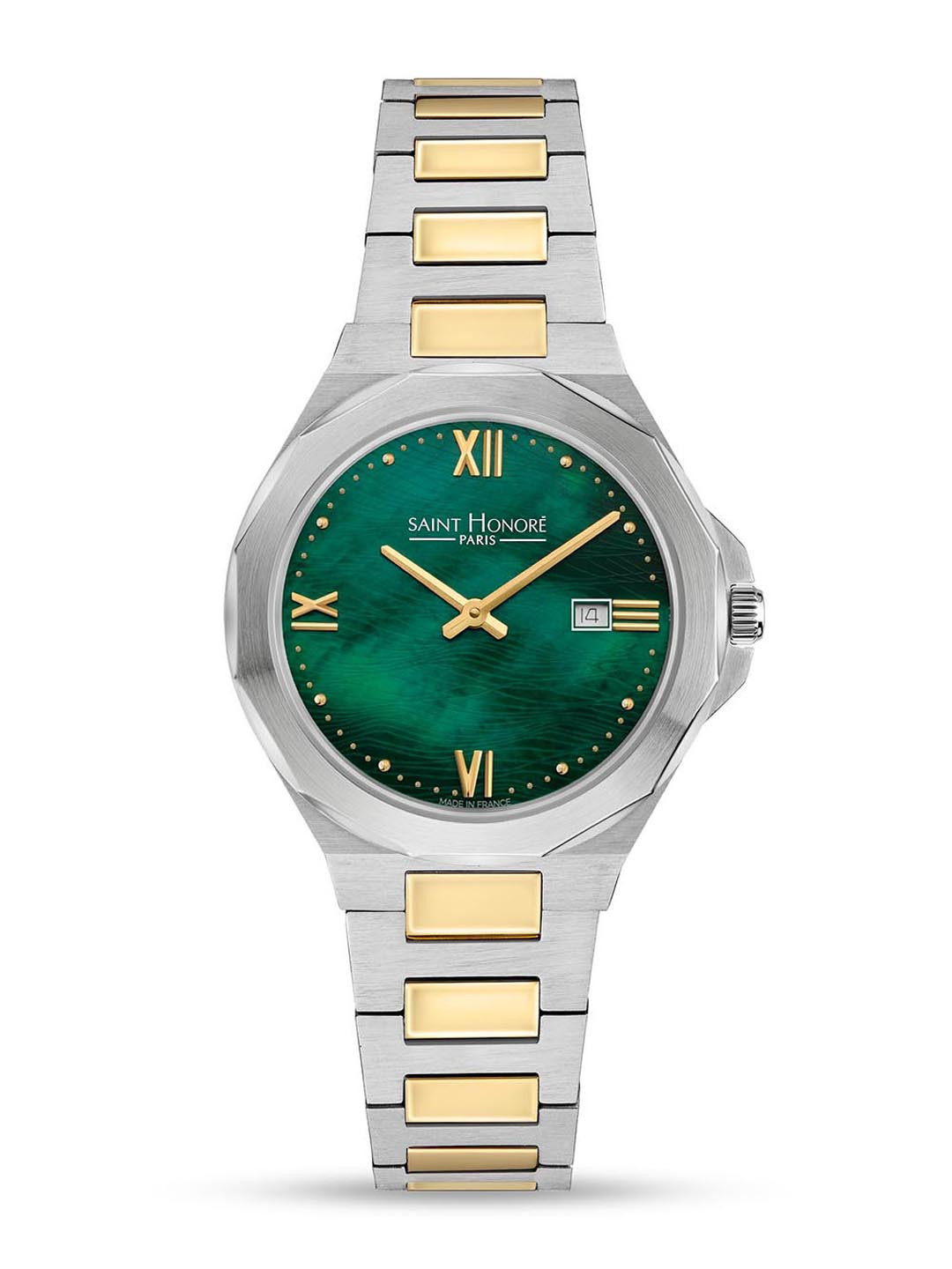 SAINT HONORE PARIS Women Matignon Quartz Green Round Watch- MT741102-4YVRT