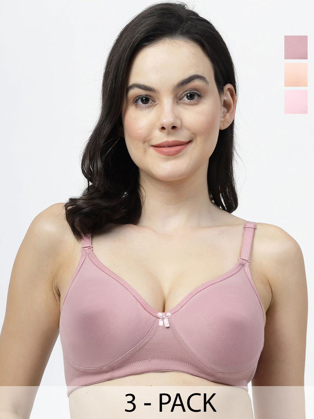SHYAM SONS FLAIR Pack Of 3 Femina Women Half Coverage T-shirt Bra