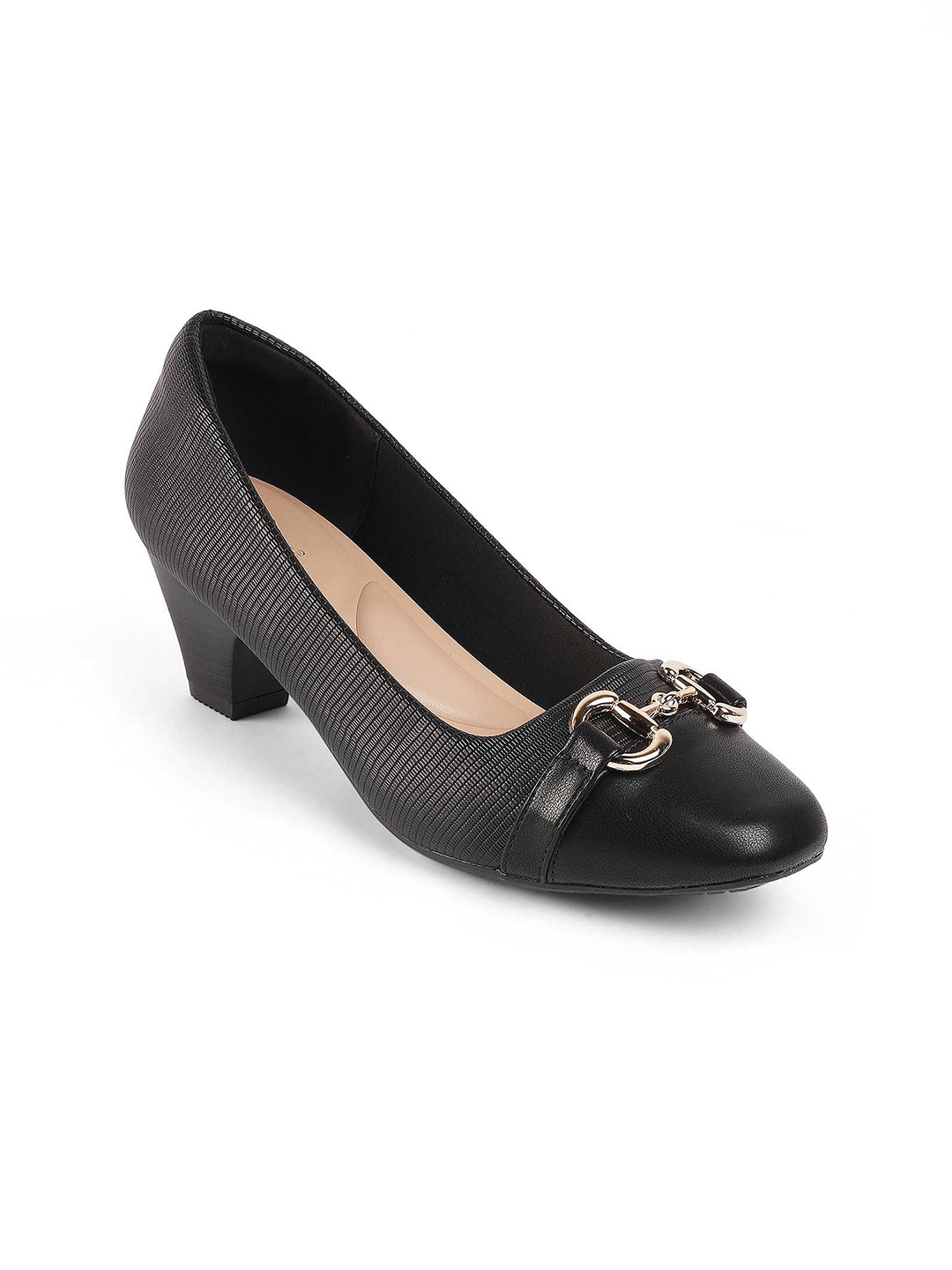 Tresmode Work Slim Heeled Pumps with Buckles
