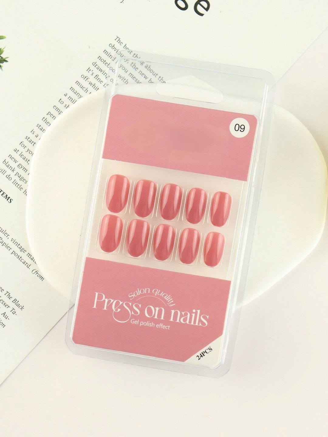 RANORE 24Pcs Artificial Reusable Press On Nails Shade-09