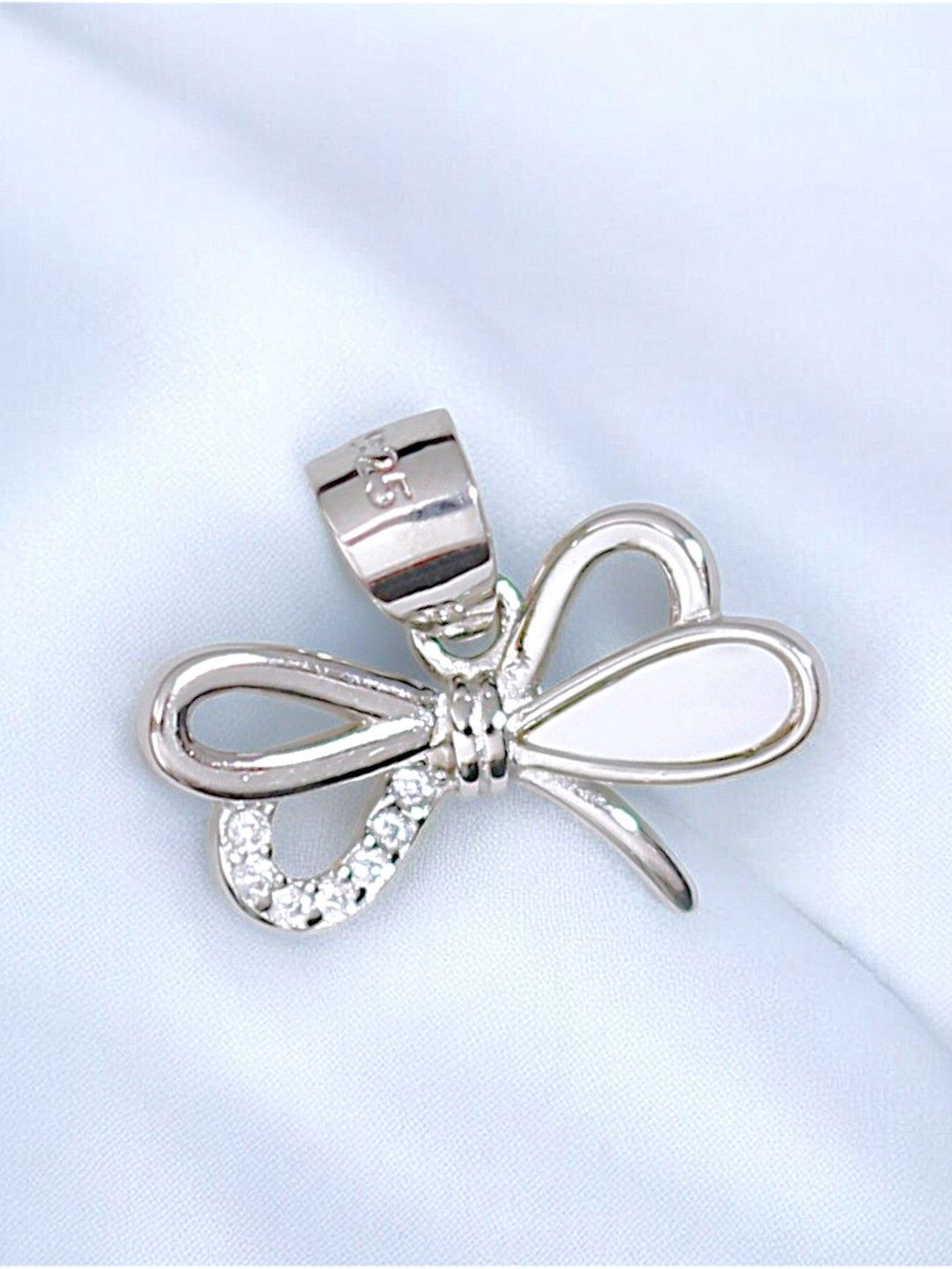 Taraash Rhodium-Plated 925 Sterling Silver Mother of Pearl Pendant