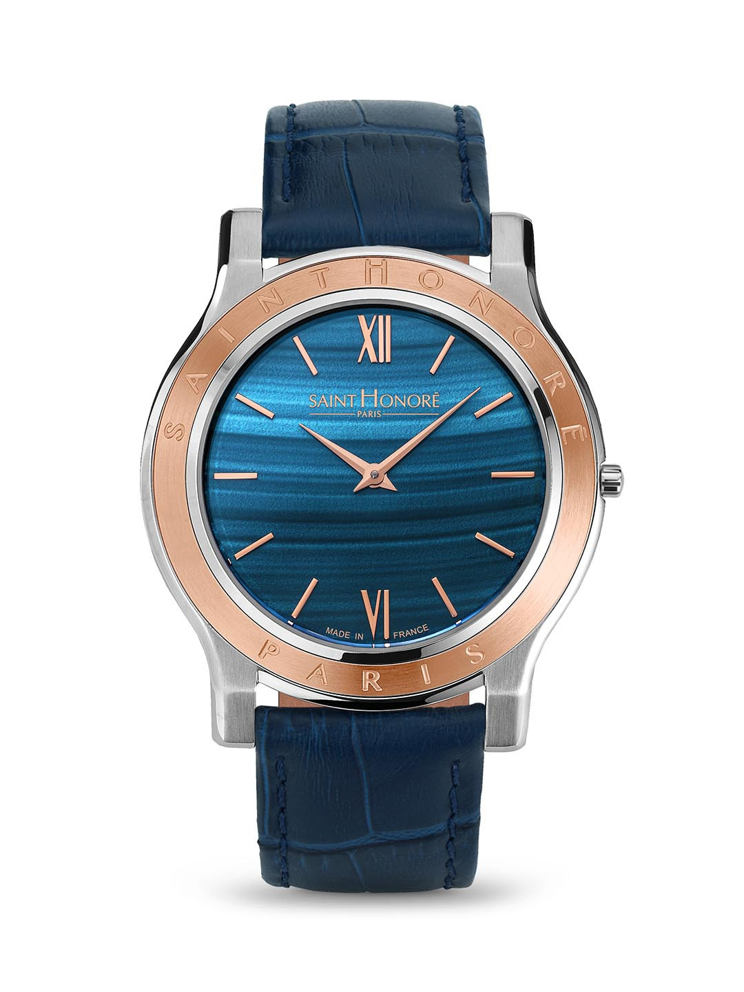SAINT HONORE PARIS Men Deauville Quartz Blue Round watch - DE826001-6DA