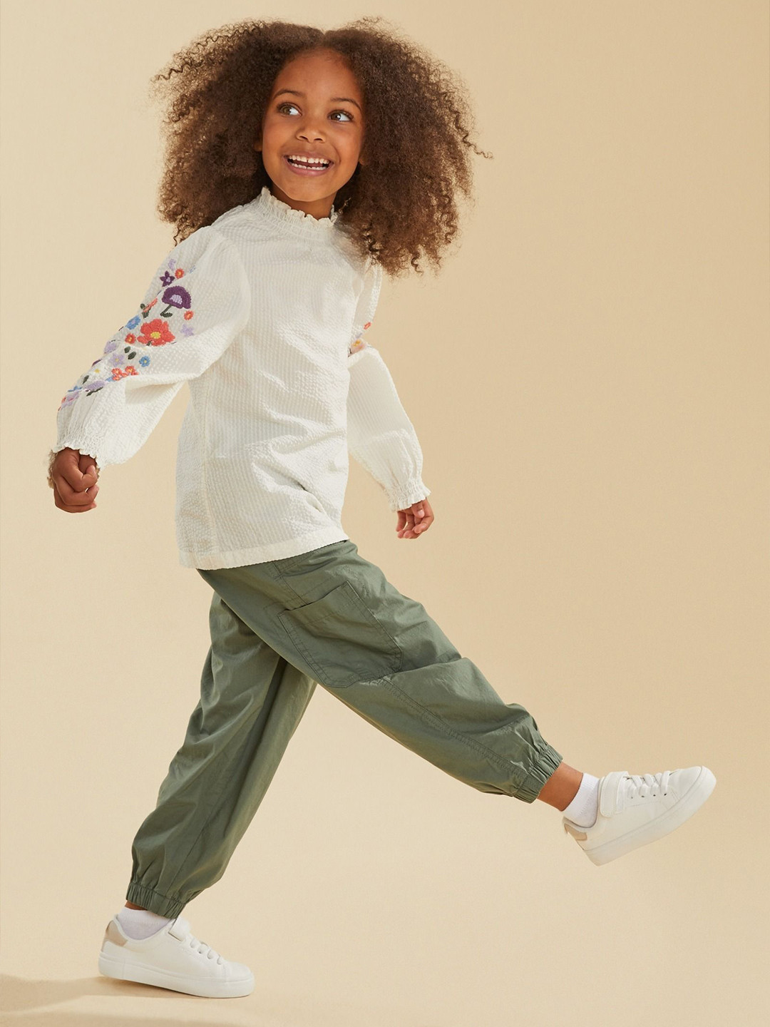 mothercare Girls Smart Joggers Trousers