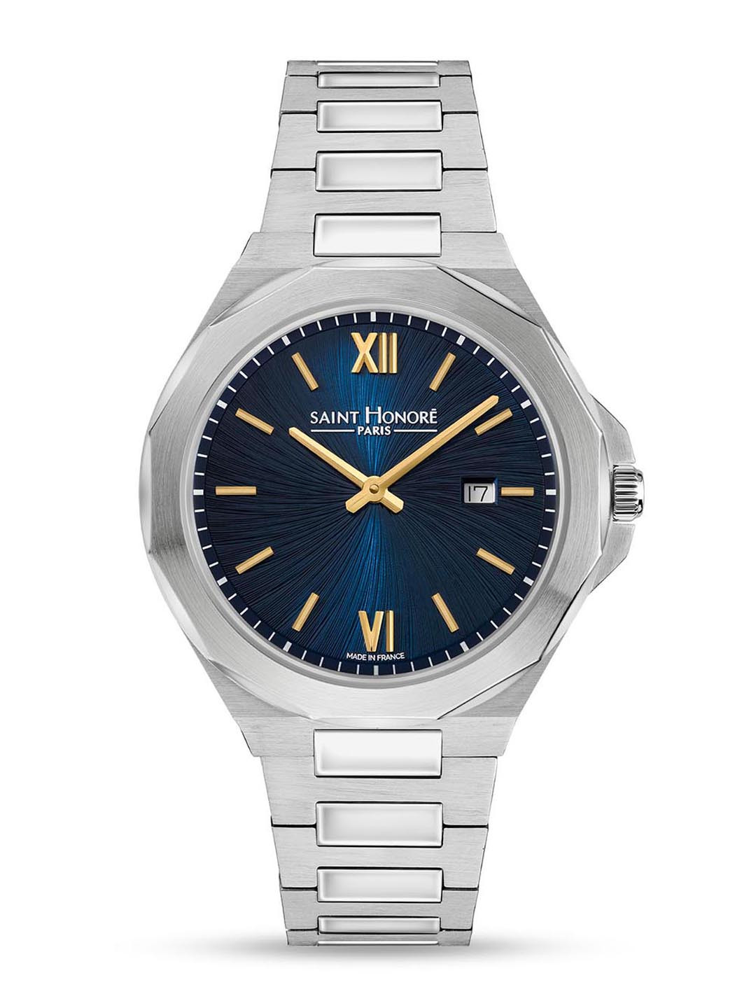 SAINT HONORE PARIS Men Matignon Quartz Blue Round watch - MT852102-1DRT