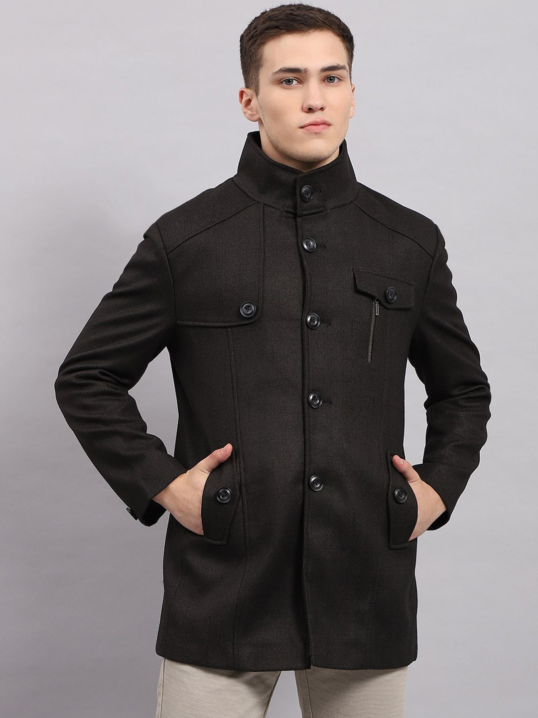 Monte Carlo Single-Breasted Overcoat