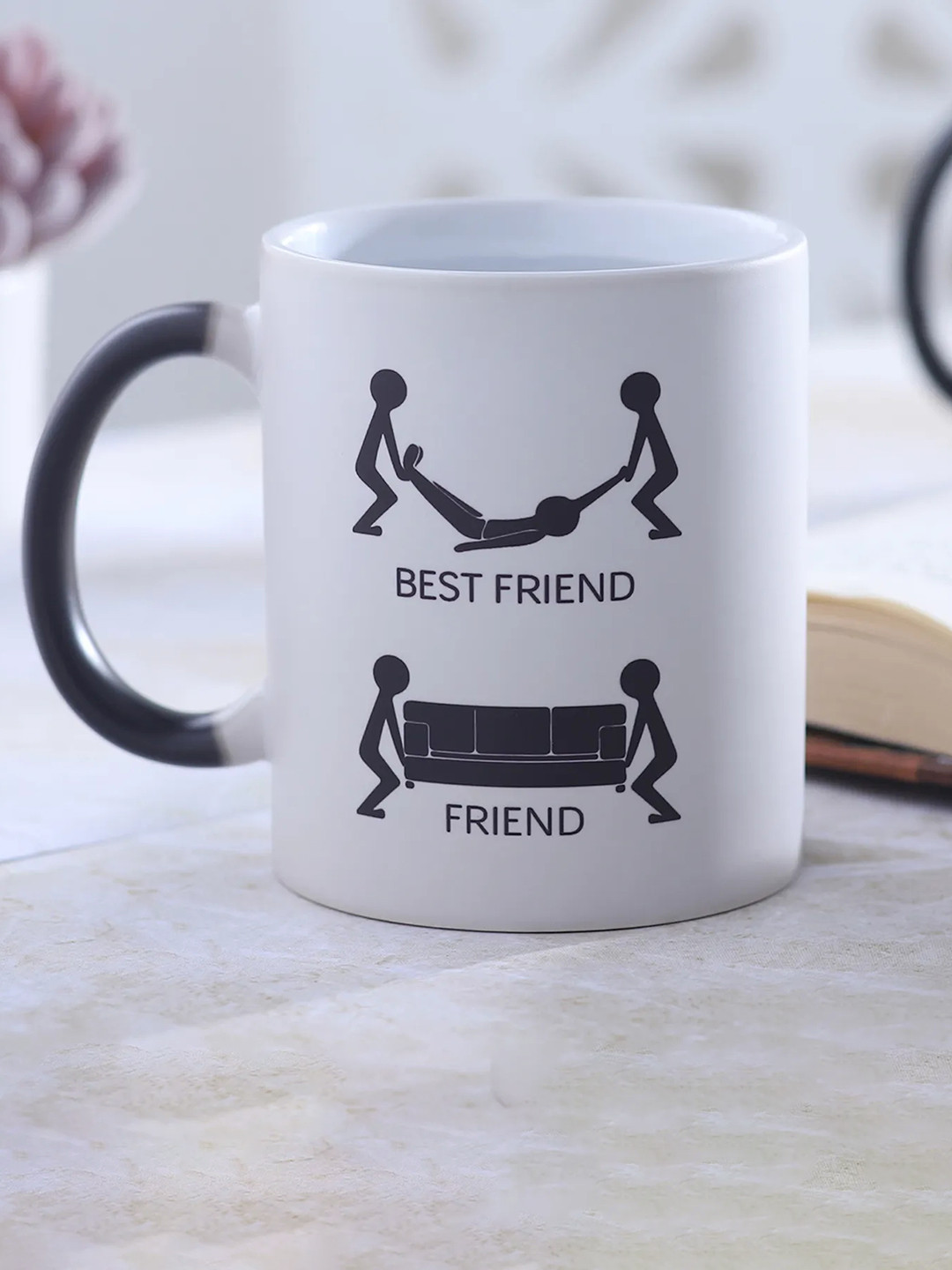 fnp Personalised Taurus Power Black Typography Ceramic Microwave Safe Mug-325ml