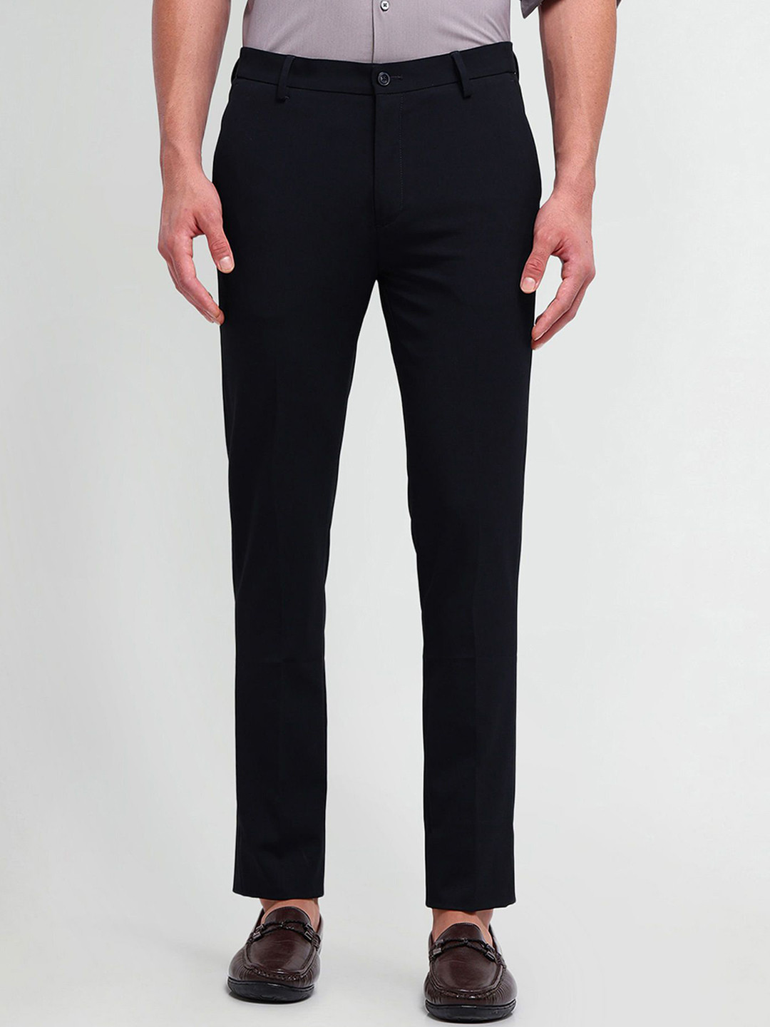 Arrow New York Men Urban Slim Slim Fit Formal Trousers