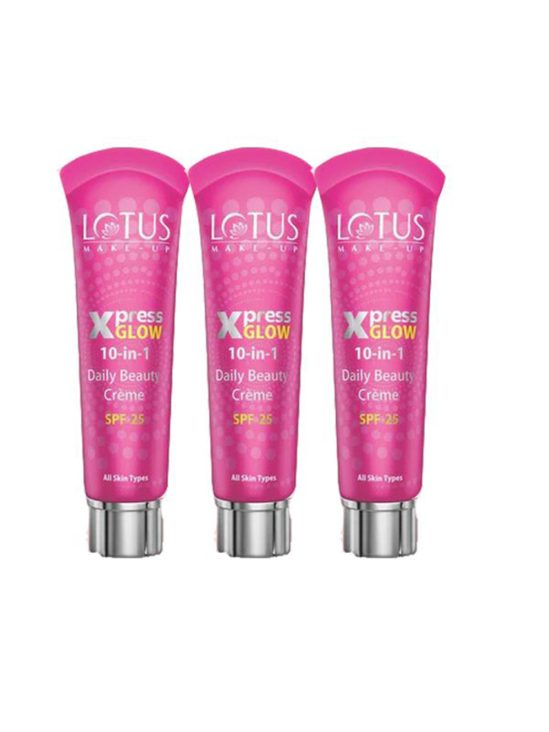 LOTUS Make-up 3 Pcs Xpressglow Daily Beauty Cream Royal Pearl | SPF 25-90gm