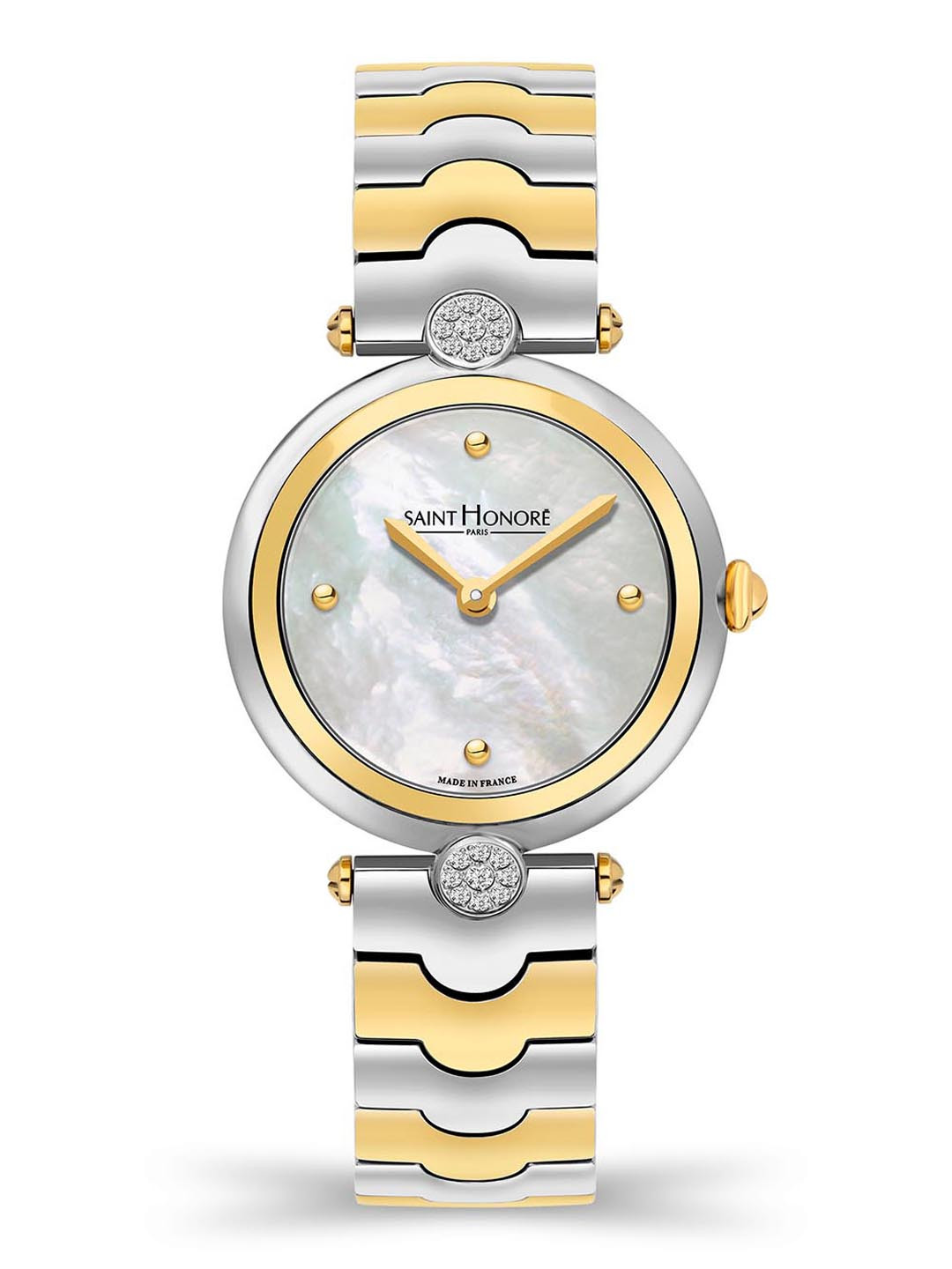 SAINT HONORE PARIS Women City Of Lights Lights White Round Watch- H-SH-CL726106-4YBIT