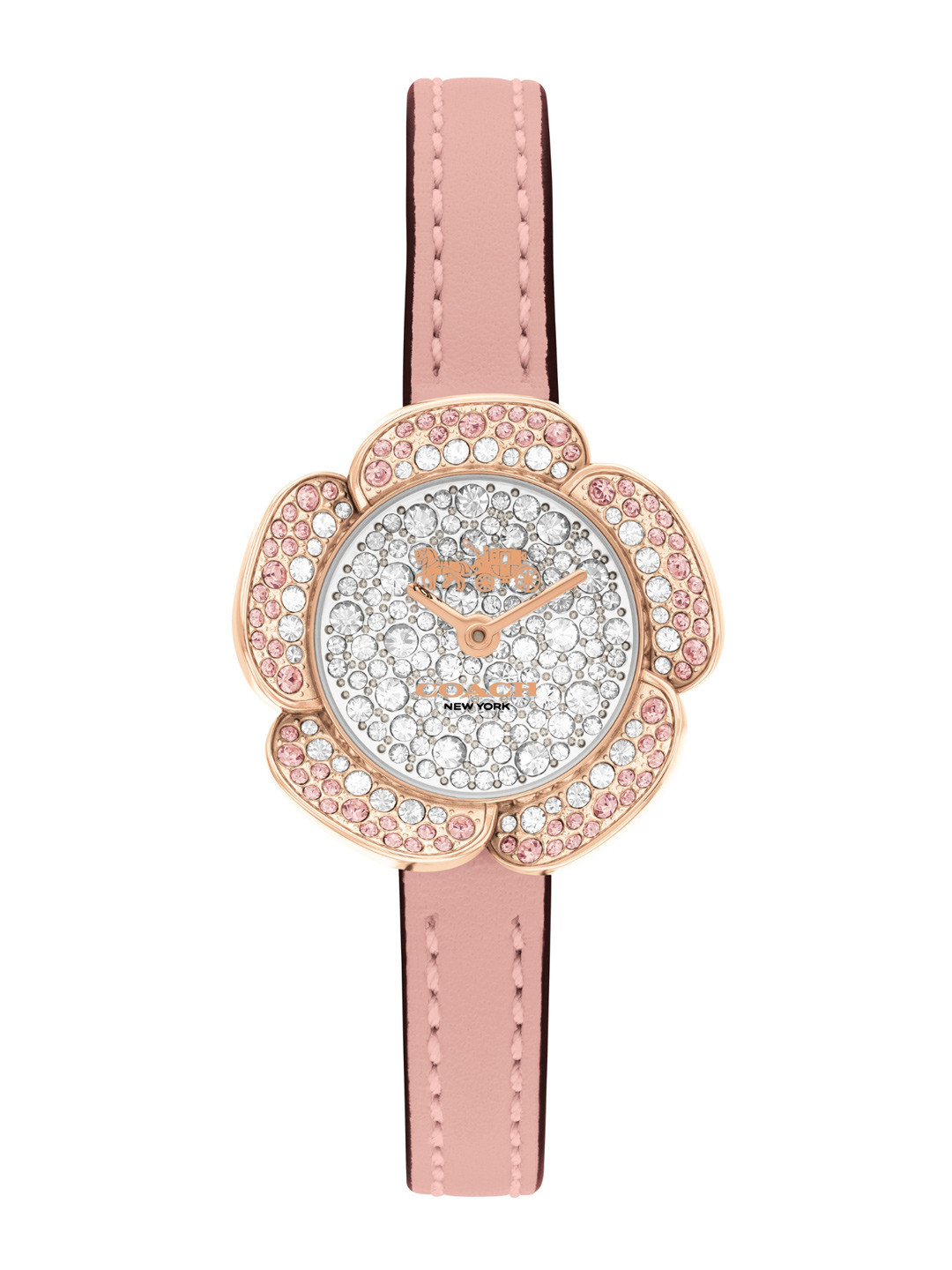 Coach Women Embellished Tearose Analogue Watch 14504323
