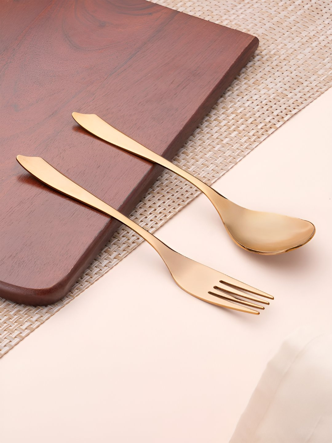 haus & kinder Rose Gold 4 Pieces Stainless Steel Spoons
