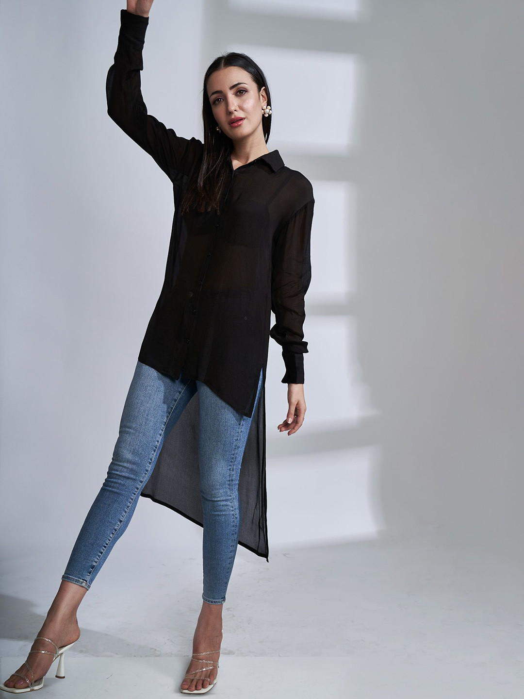 The Samoa Women Solid Shirt Mini Dress