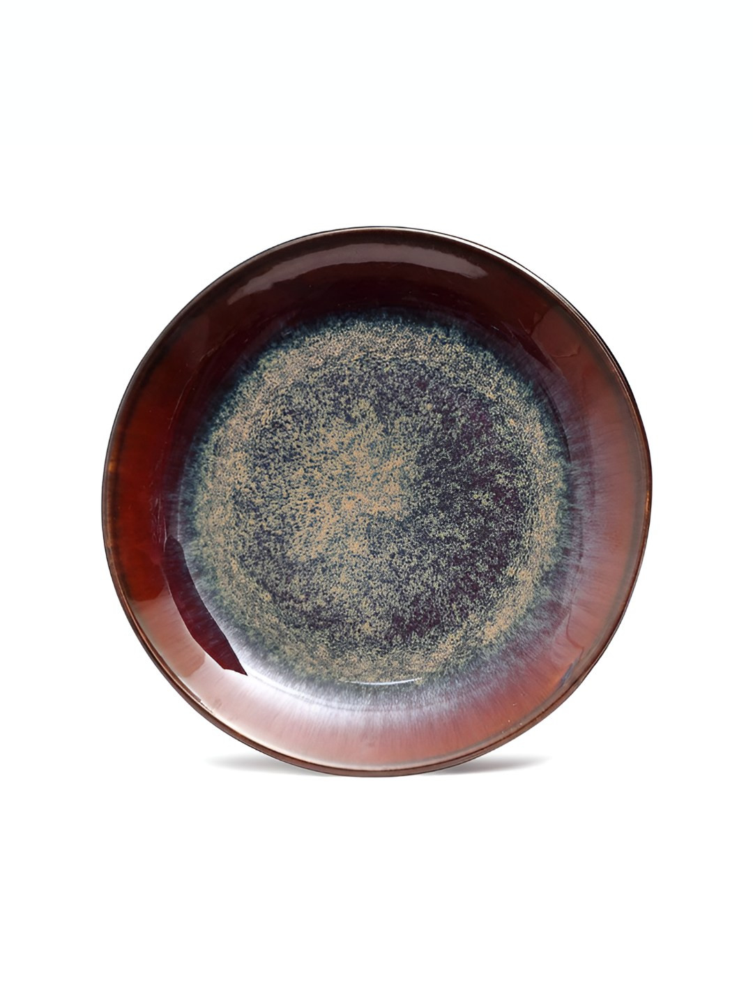 AMALAFIEE CERAMICS Brown Microwave Safe Ceramic Plates