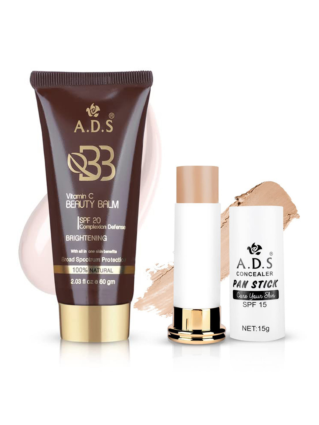 A.D.S Set Of 2 Makeup Combo Beauty Balm & Concealer