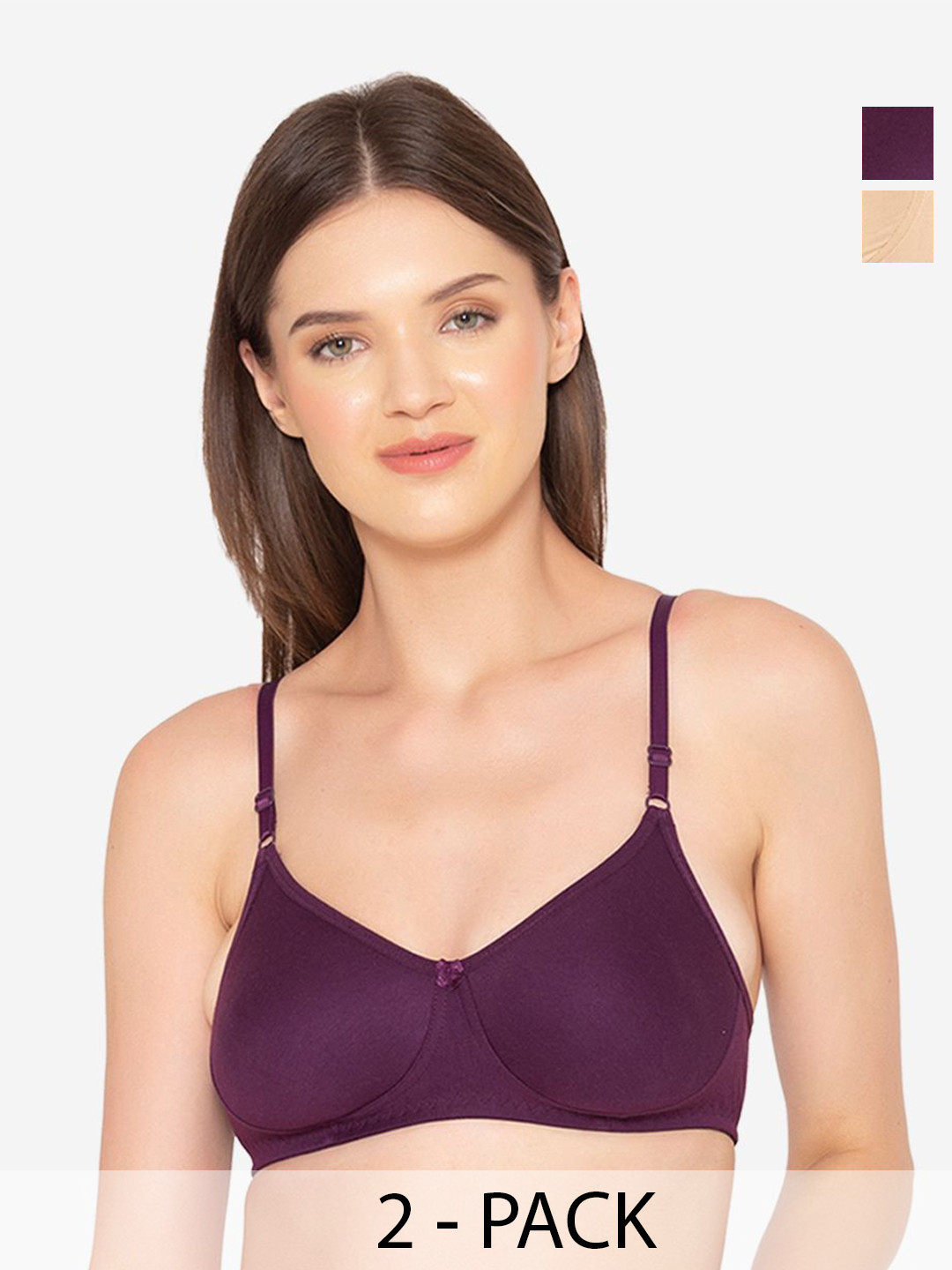 GROVERSONS Paris Beauty Solid Bra Full Coverage Non Padded Non-Wired