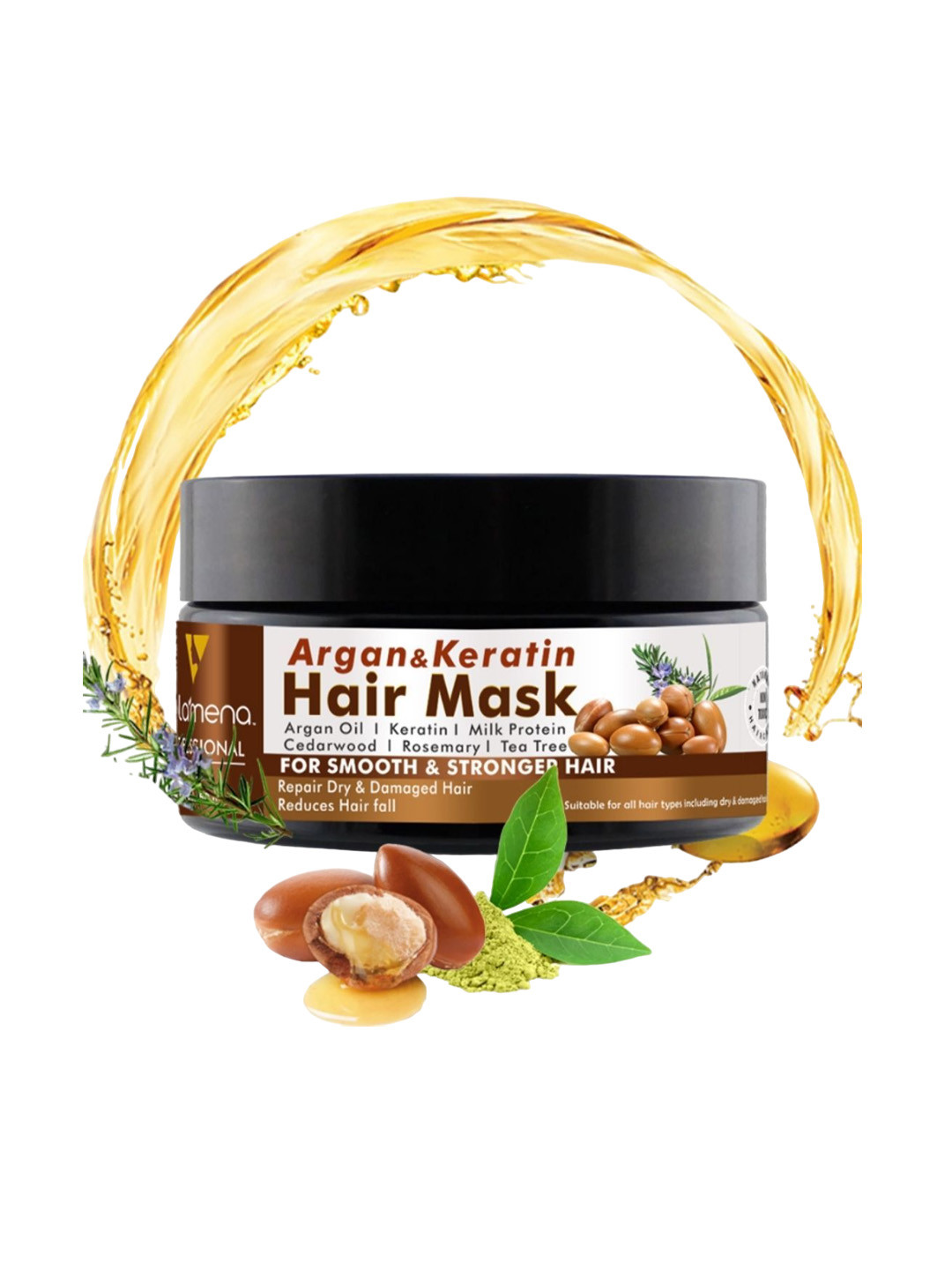 Volamena Argan & Keratin Hair Mask For Smooth & Strong Hair 250 ml
