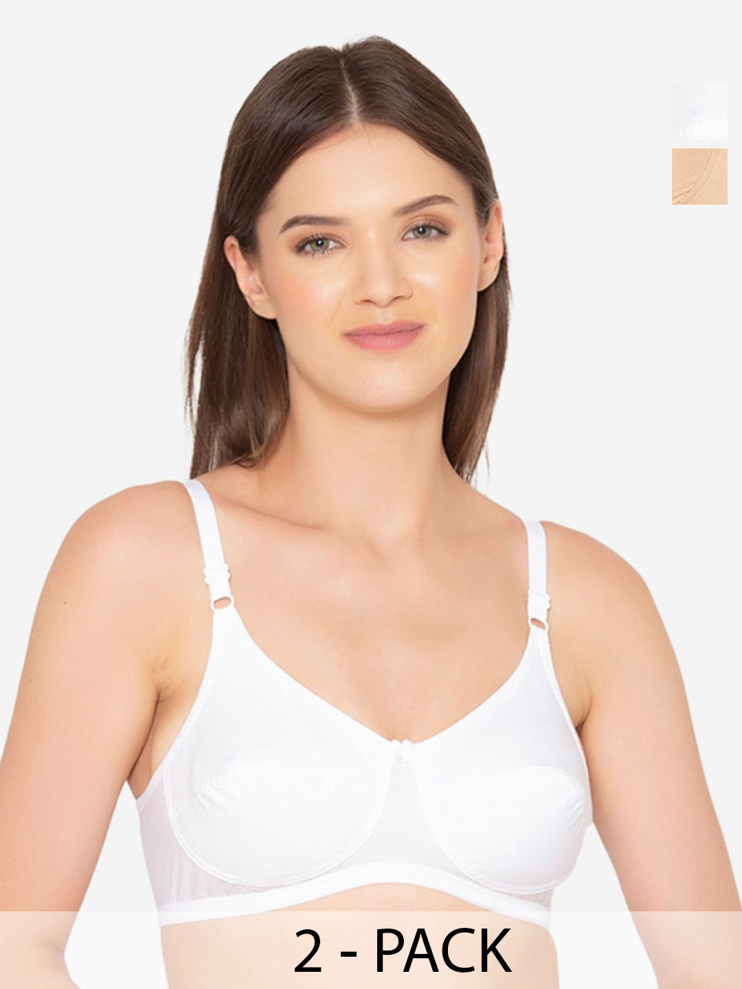 GROVERSONS Paris Beauty Pack Of 2 Full Coverage Underwired Bra