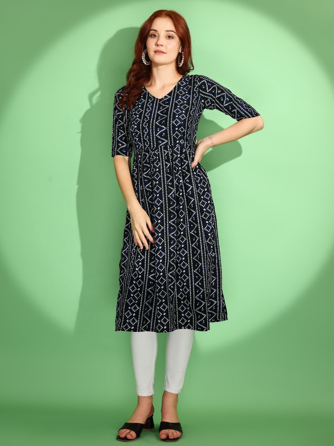 Fashion2wear Printed A-Linre Kurta