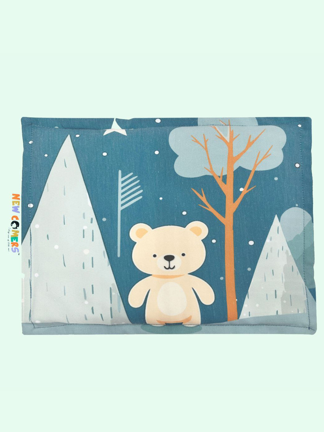 NEW COMERS Infants Printed Mustard Seed Pillow with Cotton Fabric Baby Pillow