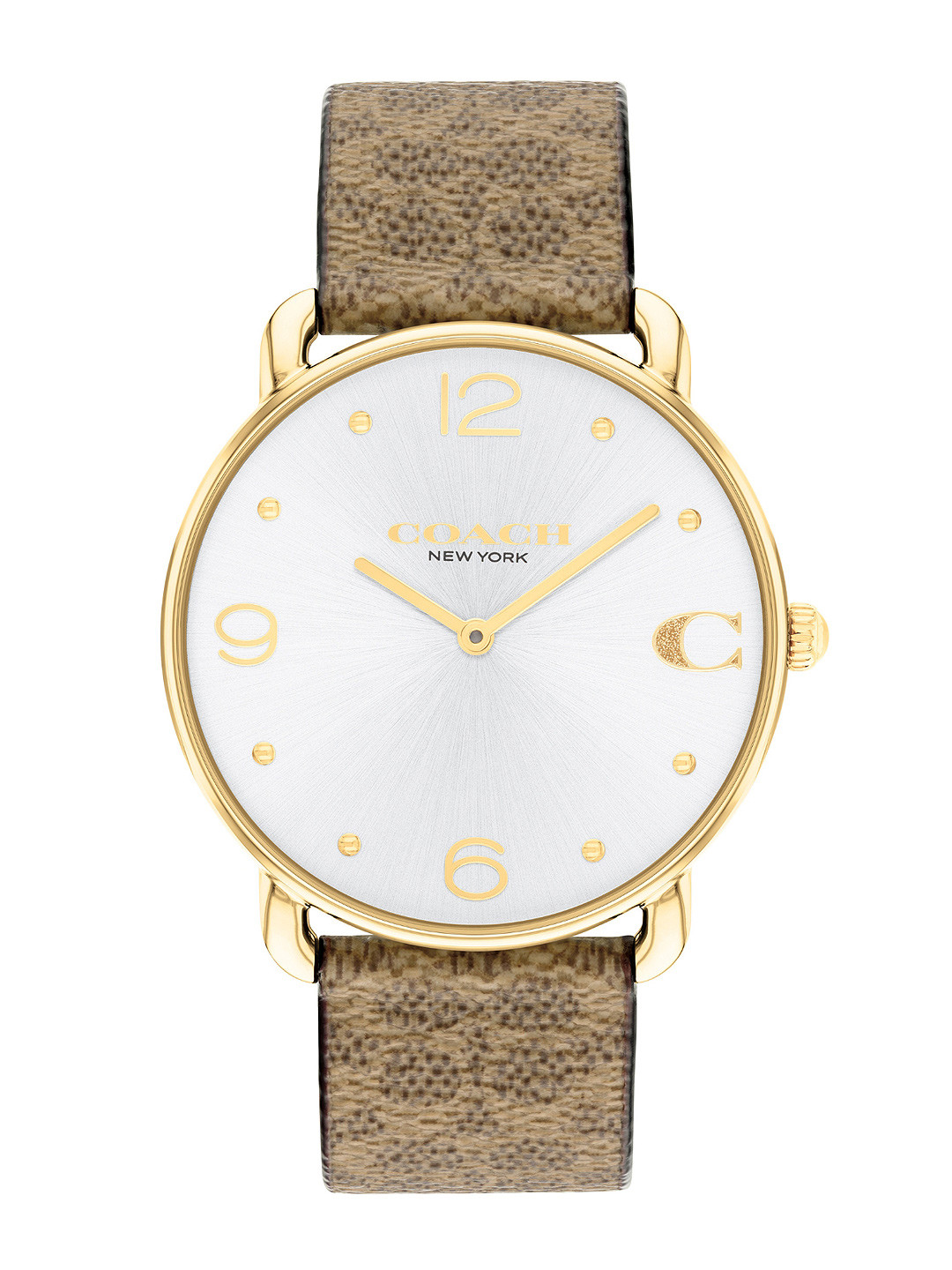 Coach Women Elliot Leather Textured Analogue Watch 14504205