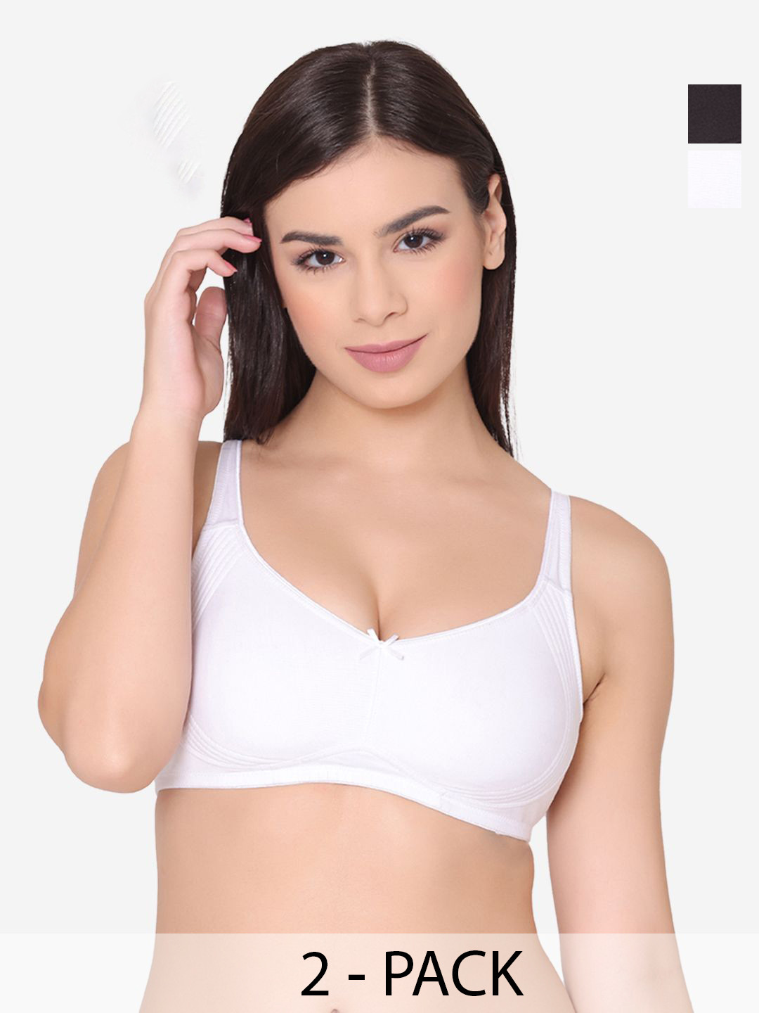 GROVERSONS Paris Beauty Solid Full Coverage Non Padded Non-Wired Bra