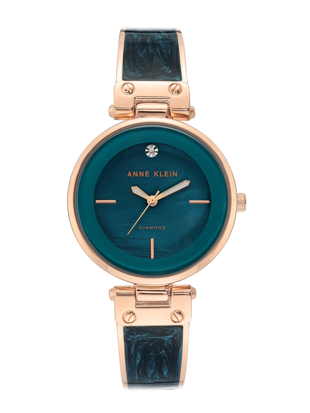 ANNE KLEIN Women Braelet Style  Analogue Watch NEAK2512TERG-GREEN