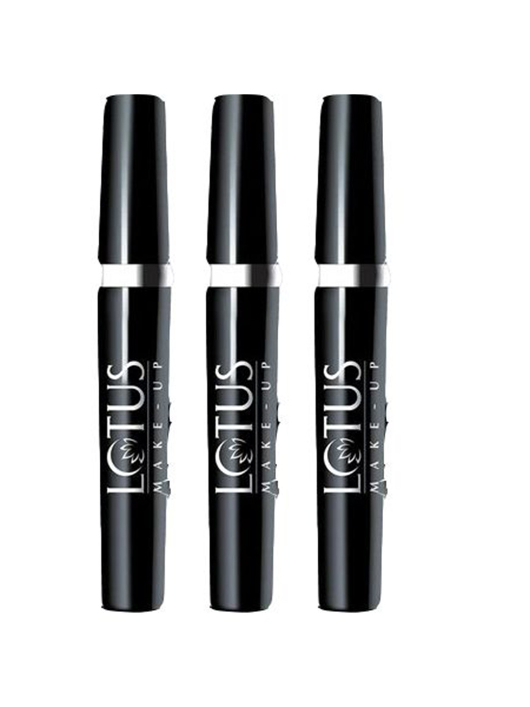 LOTUS Make-up Set Of 3 Maxlash Botanical Volumnising Waterproof Mascara - Black - 4 g Each
