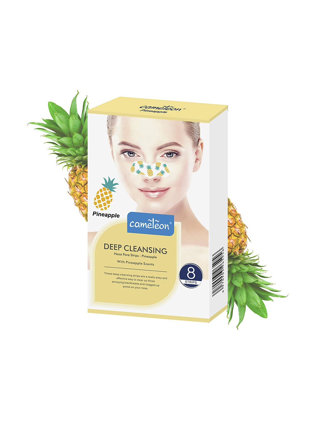 Cameleon Deep Cleansing Nose Pore Strips-Pineapple-8 Strips