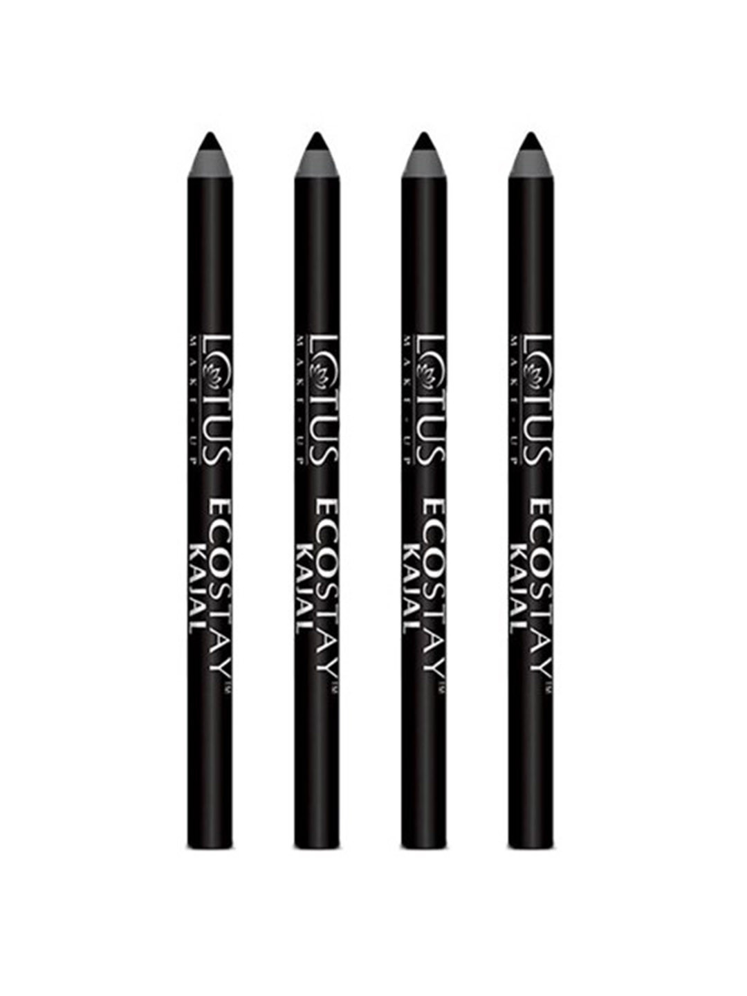 LOTUS Make-up Set Of 4 Ecostay Smudge Proof Kajal Pencil