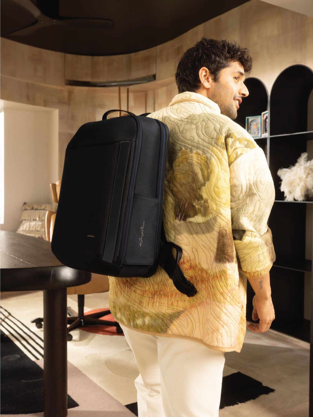 MOKOBARA Unisex Black Nylon Backpack