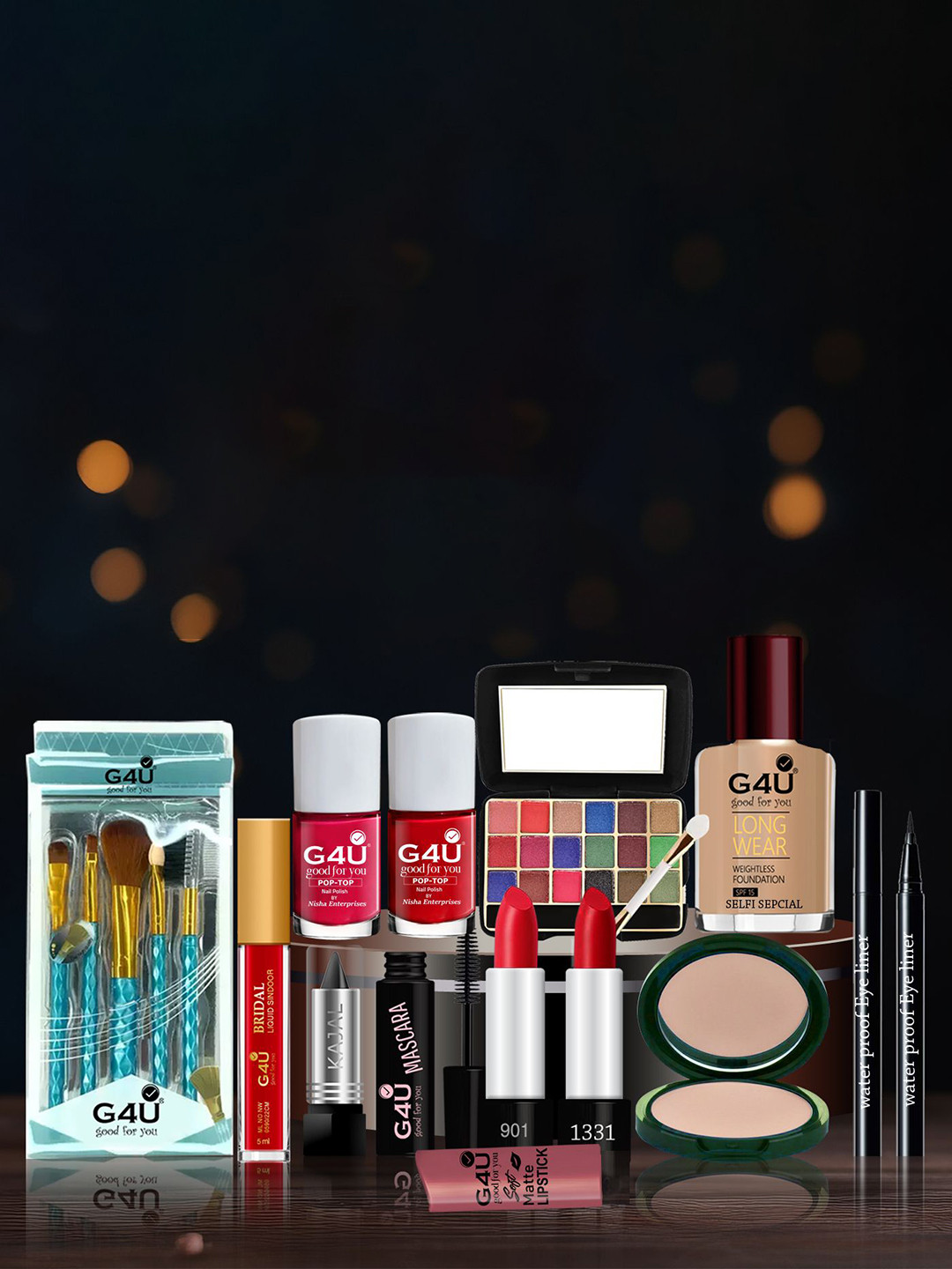 G4U Set Of 16 Karwa Chauth Special Makeup Combo