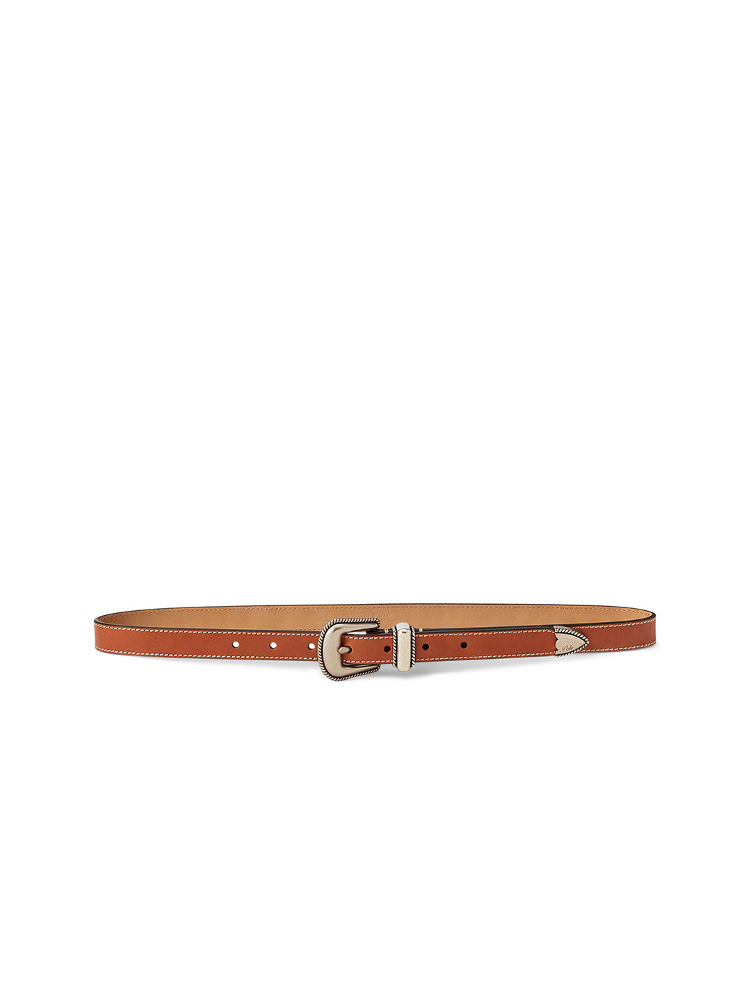 Polo Ralph Lauren Women Western Vachetta Solid Leather Belt