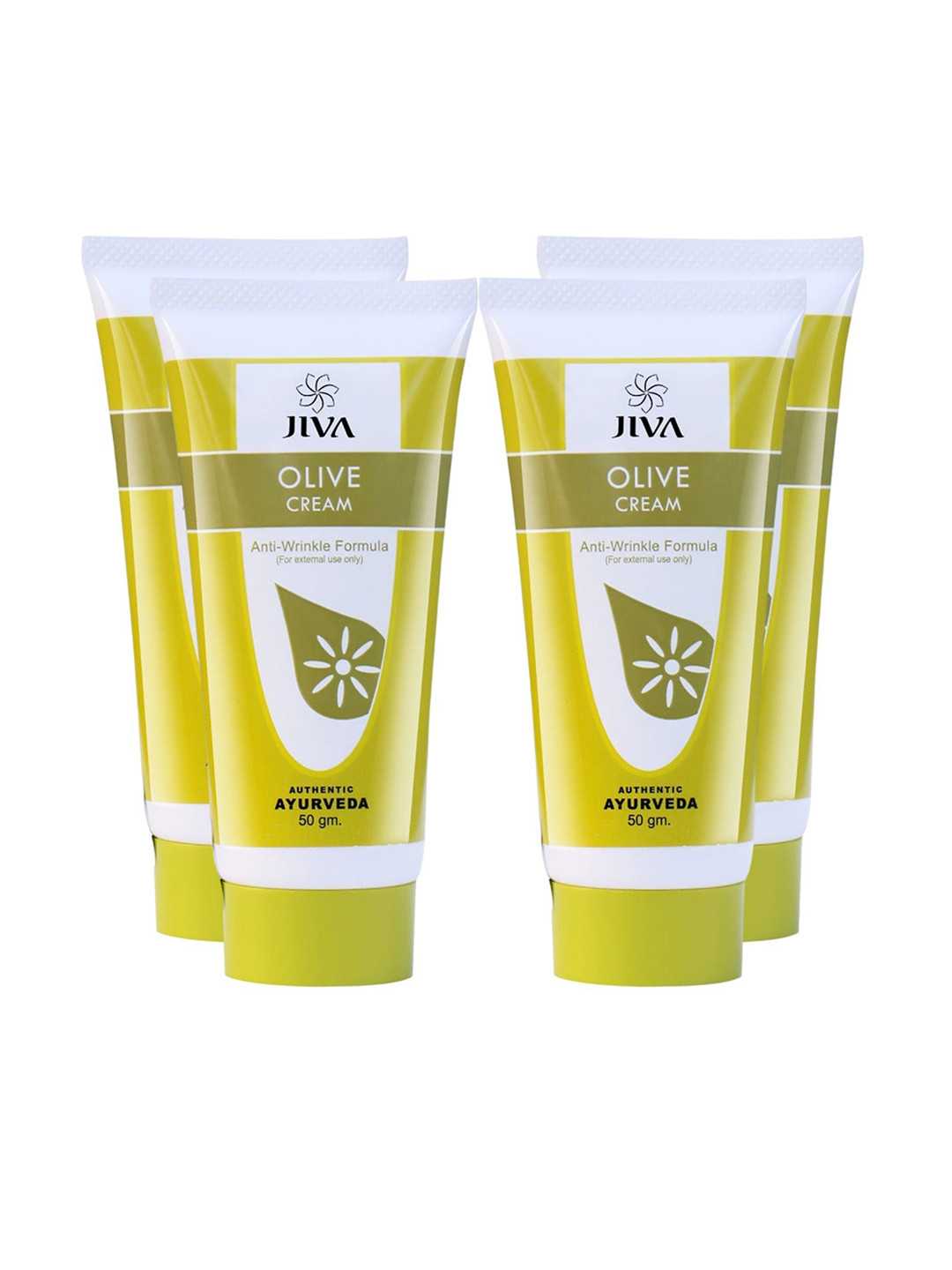 Jiva Set Of 4 Anti-Wrinkle Formula Olive Cream - 50g Each