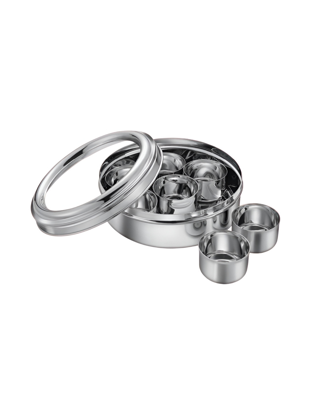 JUDGE By Prestige Silver-Toned Stainless Steel Easy to Clean Spice Box