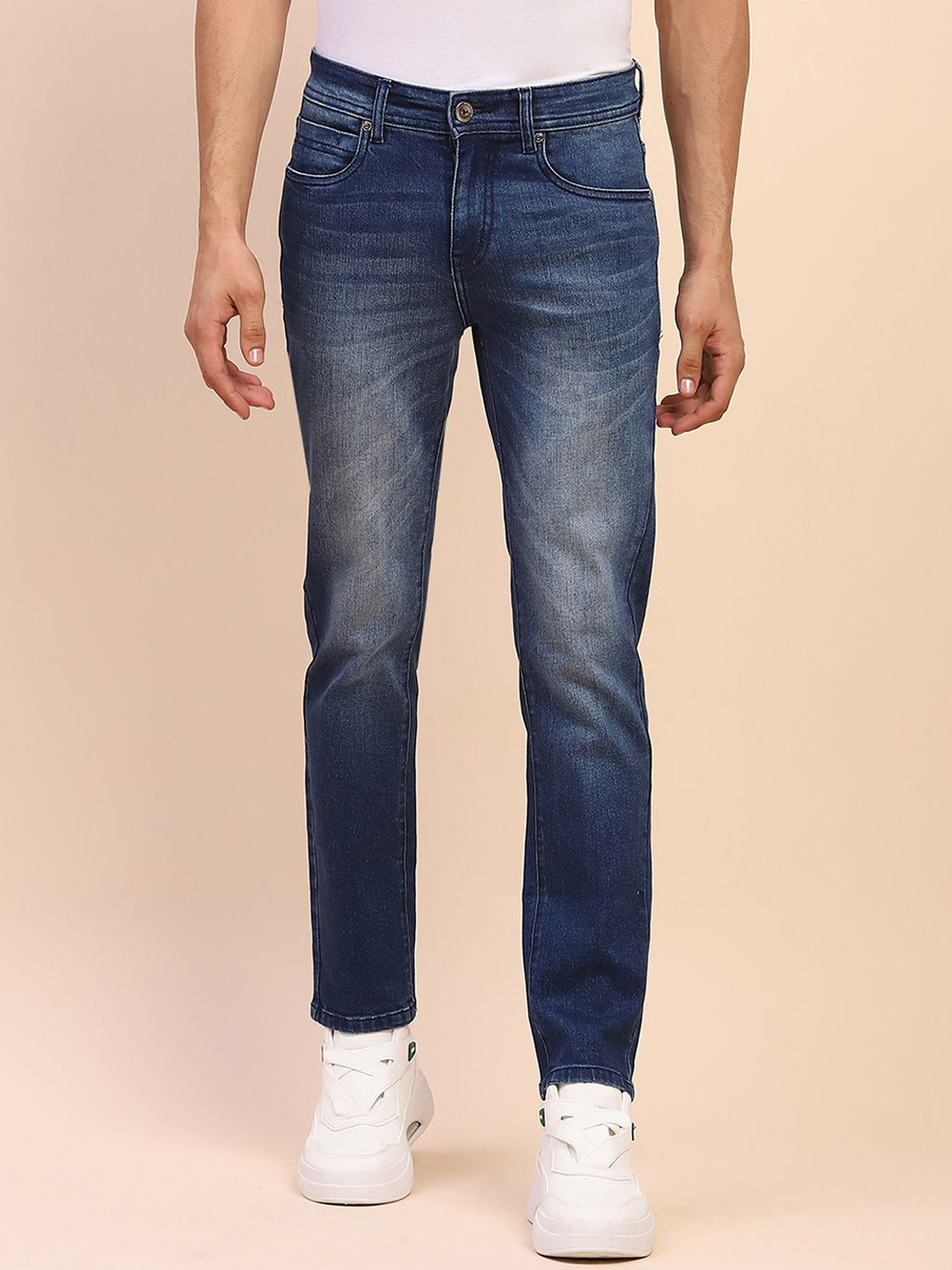 CAMLA Men Low Distress Heavy Fade Jeans