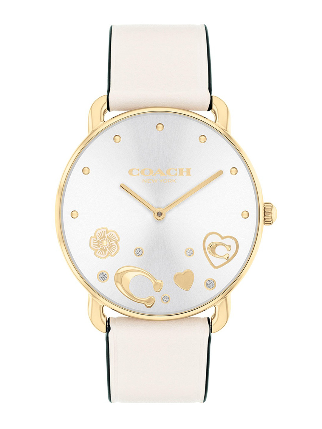Coach Women Elliot Dial & Leather Straps Analogue Watch 14504294